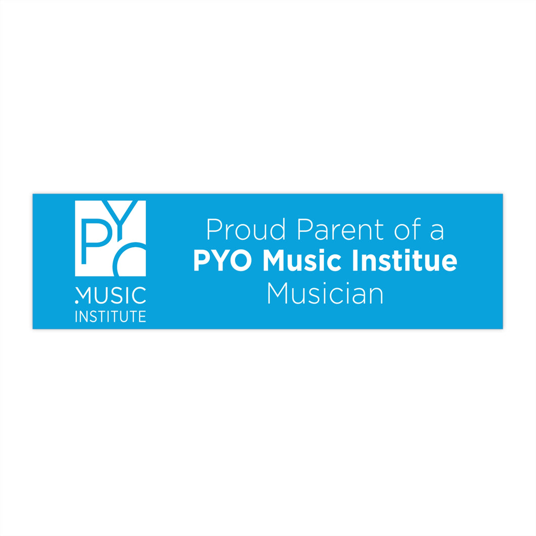 Proud Parent Bumper Sticker | PYO Music Institute Decor, Car Accessories